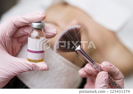 Chemical Peel Face Treatment with Retinol Serum. Chemical Peel Face Treatment with Retinol Serum. 125431374