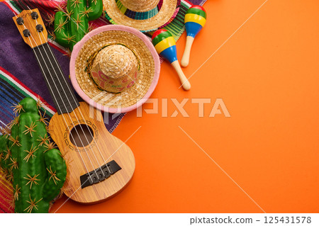 Cinco de mayo carnival concept. Fiesta Vibes Cinco de mayo carnival concept. Fiesta Vibes 125431578
