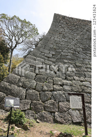 Marugame Castle high stone wall (Sannomaru North stone wall next to Mikaeri-zaka) 125431624