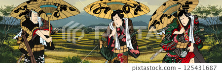 Traveling Kabuki Actor Traveling Kabuki Actor 125431687