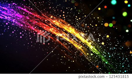 A colorful rainbow with many different colors 125431815