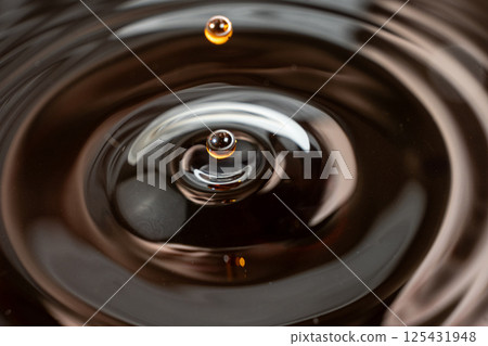 Thick Dark Sauce Drop Umami in a Moment 125431948