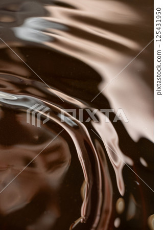 Abstract Dark Background with Soy Sauce Macro Texture. Abstract Dark Background with Soy Sauce Macro Texture. 125431950