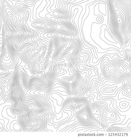 Seamless vector topographic map background. Line topography map seamless pattern. Mountain hiking trail over terrain. Contour background geographic grid. Seamless vector topographic map background. Line topography map seamless pattern. Mountain hiking trail over terrain. Contour background geographic grid. 125432179