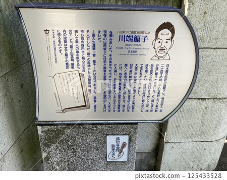 Kawabata Ryushi information board (Ryushi Park) Kawabata Ryushi information board (Ryushi Park) 125433528