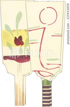 Hagoita, a traditional Japanese toy Hagoita, a traditional Japanese toy 125433859