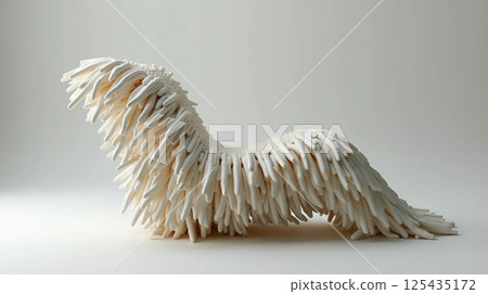 white feather isolated on white background 125435172