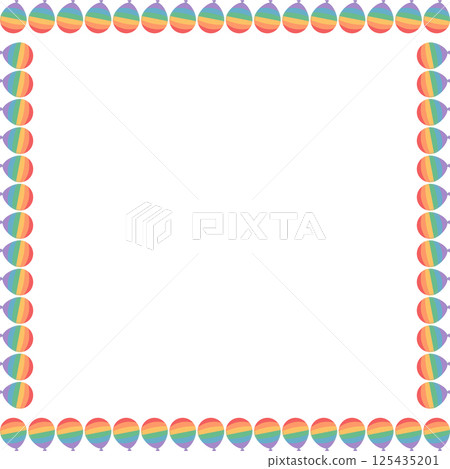 lgbt love colorful balloon frame. Pride Month multi colorful template for your text lgbt love colorful balloon frame. Pride Month multi colorful template for your text 125435201