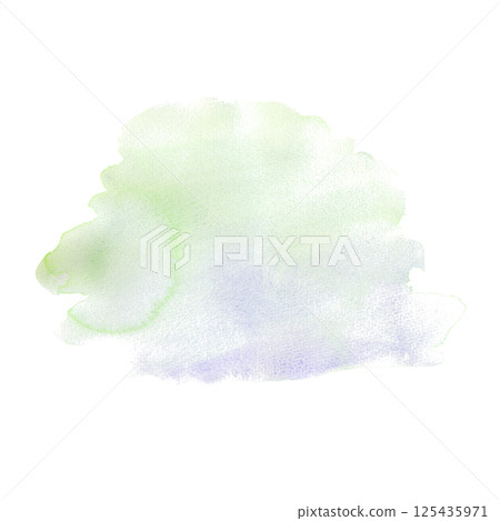 Abstract watercolor spot of green and blue on a white background. The watercolor splash is hand-drawn. Isolated. Abstract watercolor spot of green and blue on a white background. The watercolor splash is hand-drawn. Isolated. 125435971