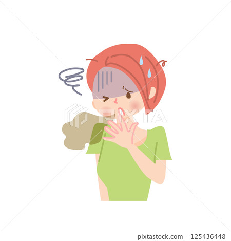Women who are worried about bad breath 125436448
