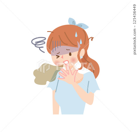 Women who are worried about bad breath 125436449