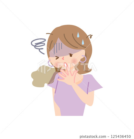 Women who are worried about bad breath 125436450