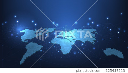 Global network connection. 125437213