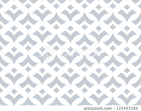 Abstract geometric pattern. A seamless vector background. White and gray ornament. Graphic modern pattern. Simple lattice graphic design 125437298