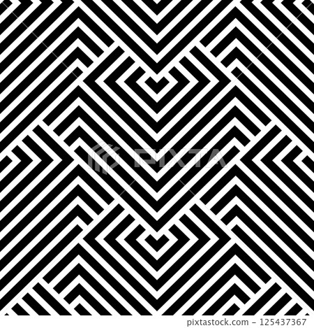 Abstract geometric pattern. A seamless vector background. White and black ornament. Graphic modern pattern. Simple lattice graphic design. Abstract geometric pattern. A seamless vector background. White and black ornament. Graphic modern pattern. Simple lattice graphic design. 125437367