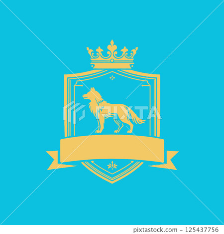 royal royal king lion. royal logo design for logo design. luxury king 's emblem, creative concept. 125437756