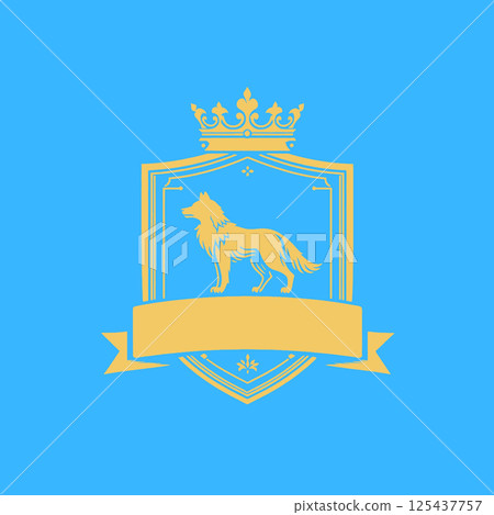 royal royal king lion. royal logo design for logo design. luxury king 's emblem, creative concept. 125437757