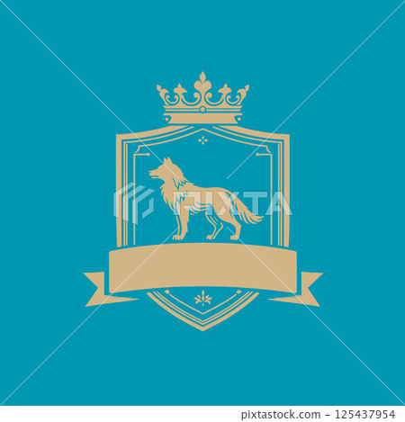 royal royal king lion. royal logo design for logo design. luxury king 's emblem, creative concept. 125437954