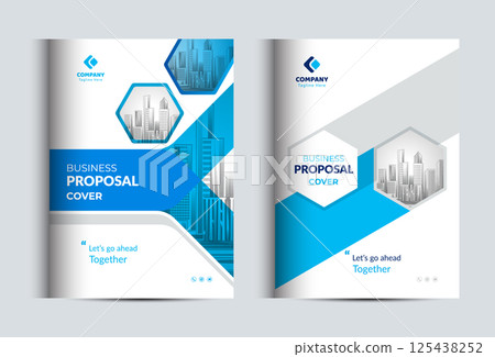 Corporate Business Proposal Cover Design Template Corporate Business Proposal Cover Design Template 125438252