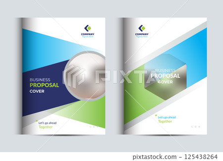 Corporate Business Proposal Cover Design Template 125438264
