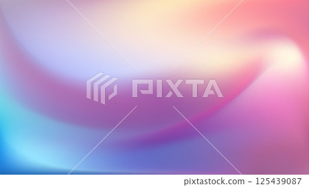Light pink gradient iridescent background. Rainbow colored 125439087