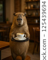Capybara Barista: Cozy Coffee Break 125439694