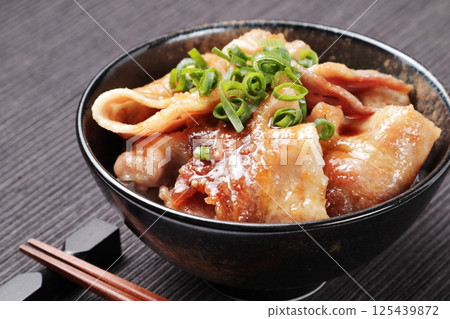 Bowl of pork 125439872