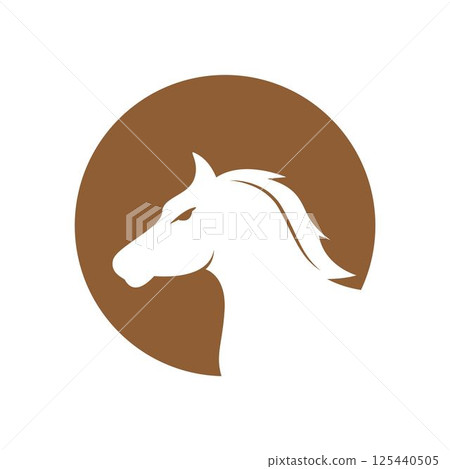 Horse logo icon design Horse logo icon design 125440505