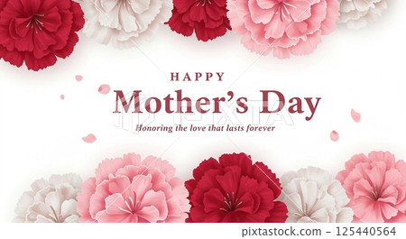 康乃馨環繞的留言背景③ 康乃馨環繞的留言背景③ 125440564