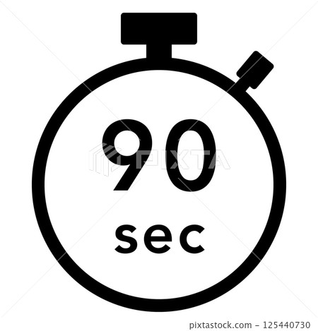 90 秒秒錶圖標 90 秒秒錶圖標 125440730