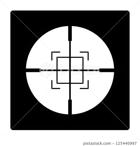 狙擊時用來瞄準和鎖定目標的瞄準鏡 狙擊時用來瞄準和鎖定目標的瞄準鏡 125440997