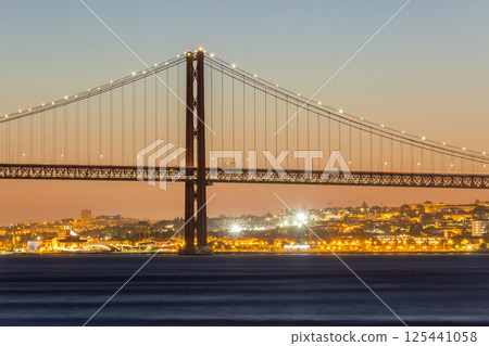 Ponte 25 de Abril Suspension Bridge. 25th of April Bridge. Portugal 125441058