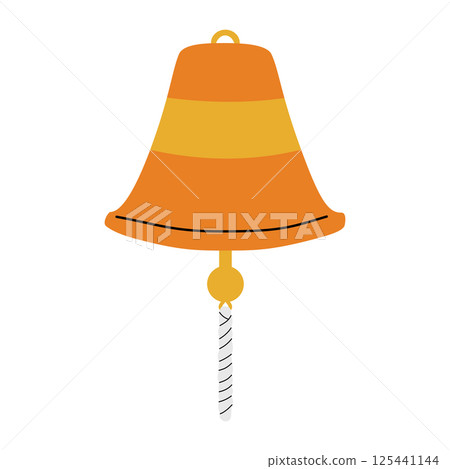 Illustration of Ship's Brass Old Bell Illustration of Ship's Brass Old Bell 125441144