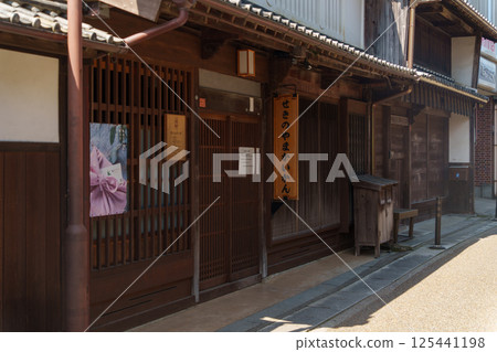 Sekijuku, townhouse streetscape Sekijuku, townhouse streetscape 125441198