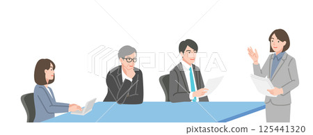Businessmen having a meeting 125441320