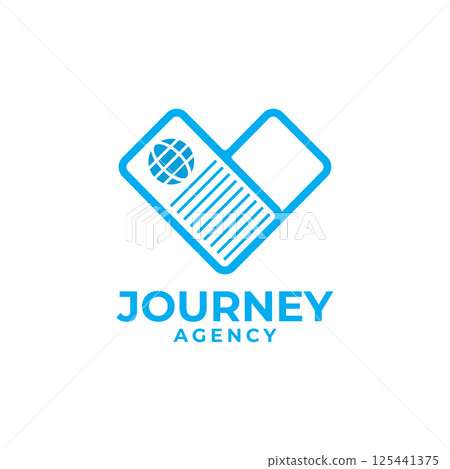 Passport document service logo design Passport document service logo design 125441375