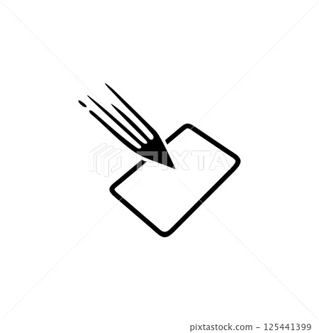 Publishing company with outline pen and book logo design 125441399