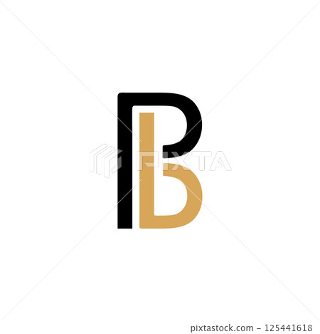 luxury PB letter initial logo design luxury PB letter initial logo design 125441618