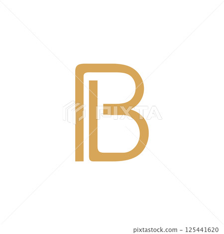 luxury PB letter initial logo design luxury PB letter initial logo design 125441620
