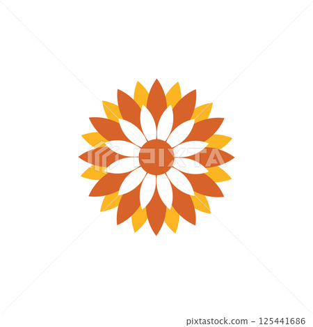 Sun flower plant logo design Sun flower plant logo design 125441686