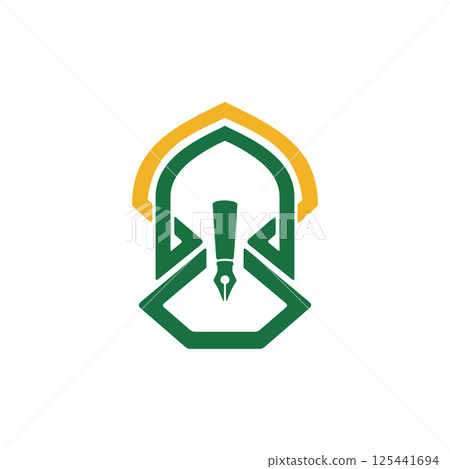 University dome ornament logo design 125441694