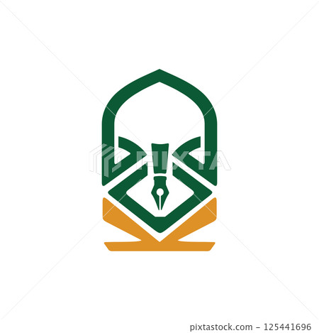 University dome ornament logo design 125441696