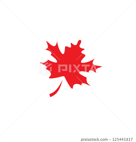 Maple leaf nature logo design 125441817