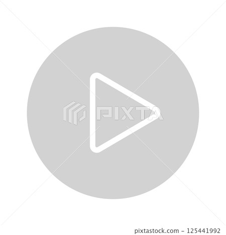 灰色箭頭和播放按鈕圖示 - 簡潔時尚的半透明開始標記UI素材 灰色箭頭和播放按鈕圖示 - 簡潔時尚的半透明開始標記UI素材 125441992