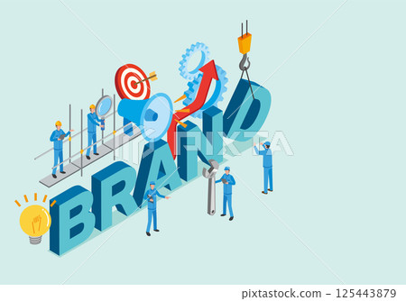 Branding image illustration Branding image illustration 125443879