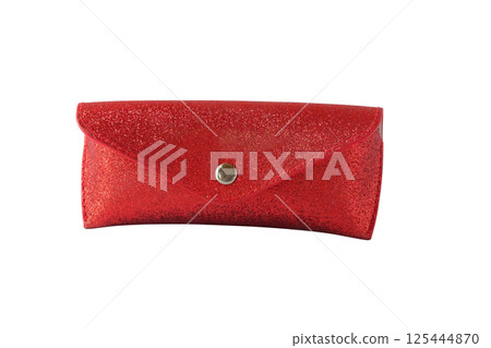 Shiny and glossy of eye glasses boxs on a white background. 125444870