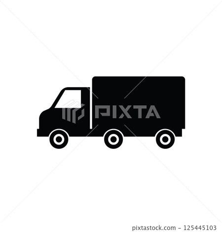 Truck icon design 125445103