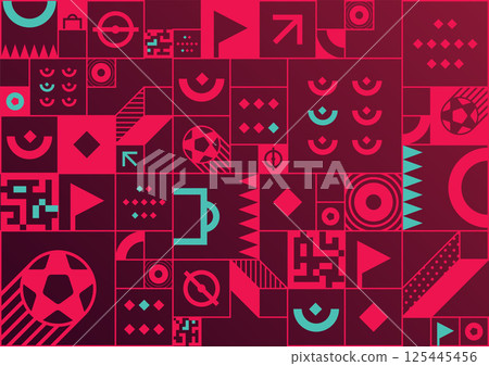 Layout design for sports event of 2022 year.  125445456