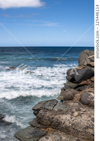 Rocky coast of Atlantic ocean, Gran Canaria, Spain Rocky coast of Atlantic ocean, Gran Canaria, Spain 125446114