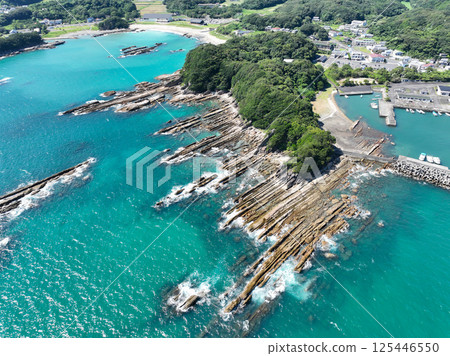 高知縣土佐清水市龍串海岸的風景 高知縣土佐清水市龍串海岸的風景 125446550